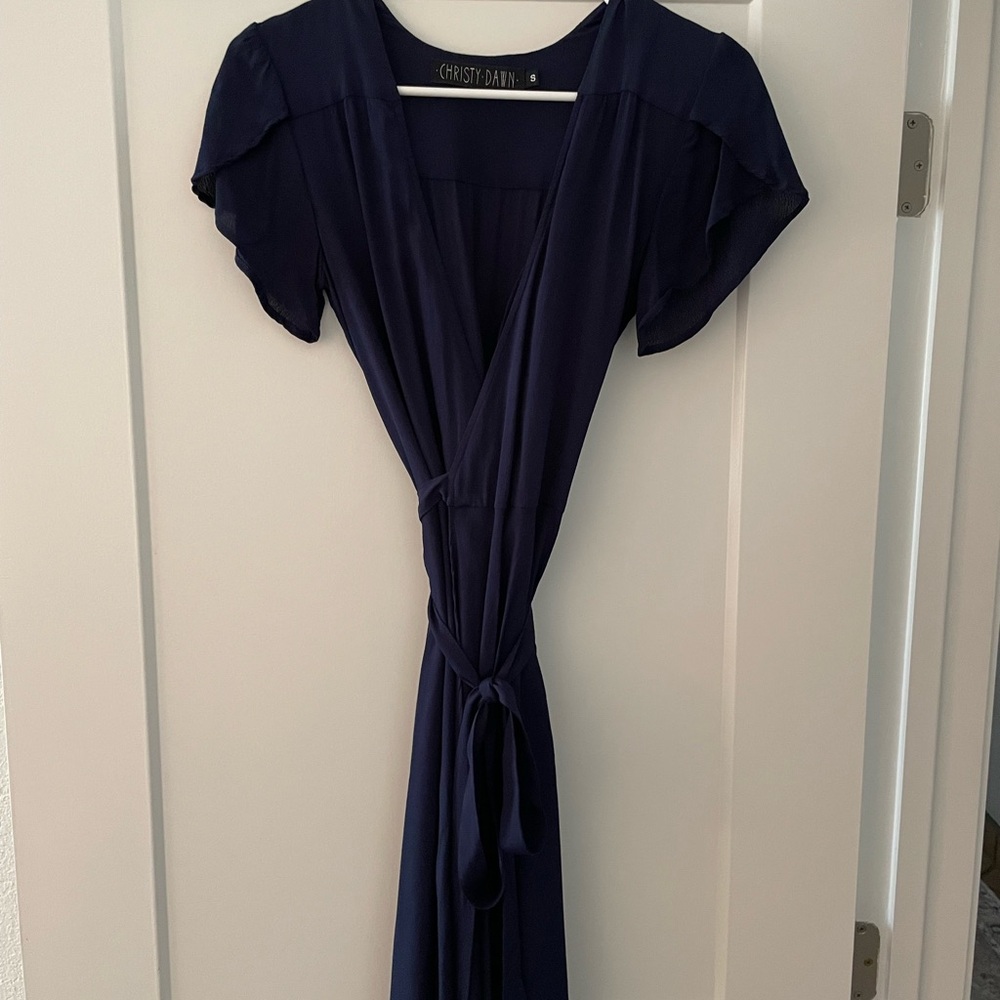 Christy Dawn Navy The Autumn Dress
